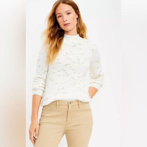 LOFT Petite Spacedye Turtleneck Sweater Size XL NWT - Picture 1 of 12
